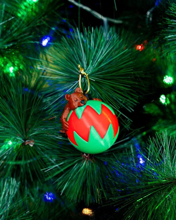 Enfeite de Natal Urso Dormindo 6