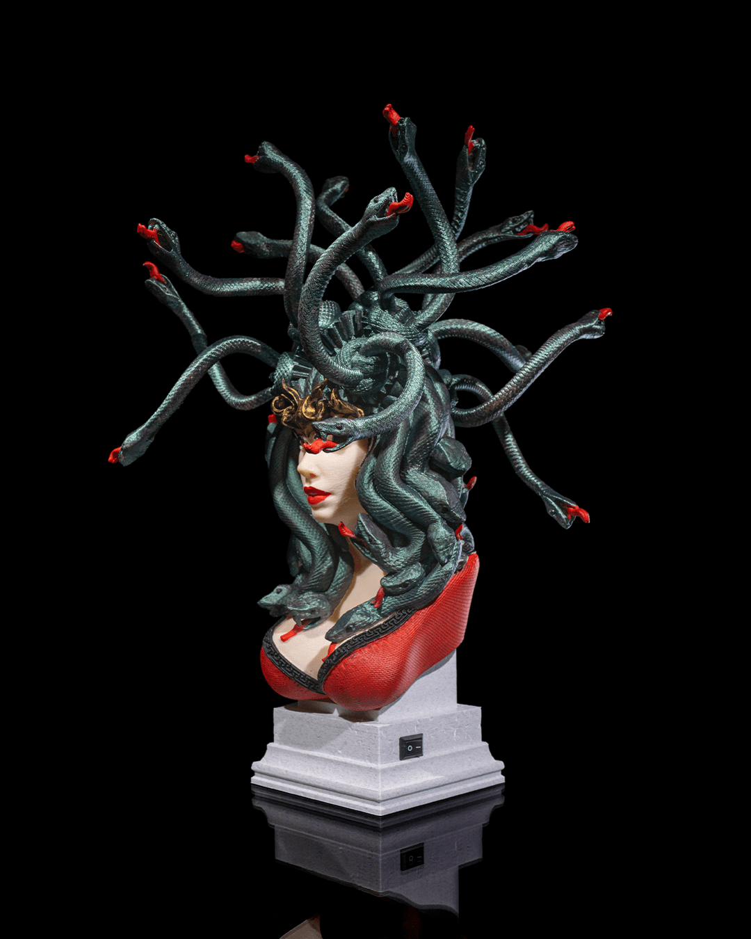 Escultura Medusa decorativa 2
