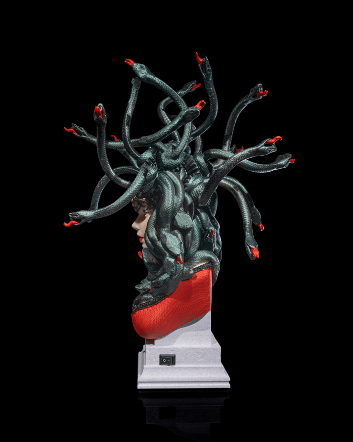 Escultura Medusa decorativa 3