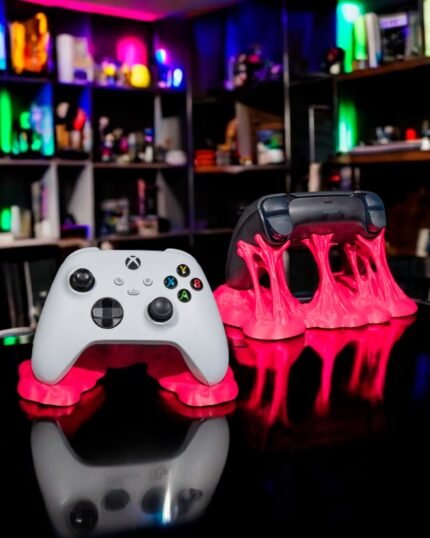 Suporte para Controle Gamer com Base Estilosa Rosa 1