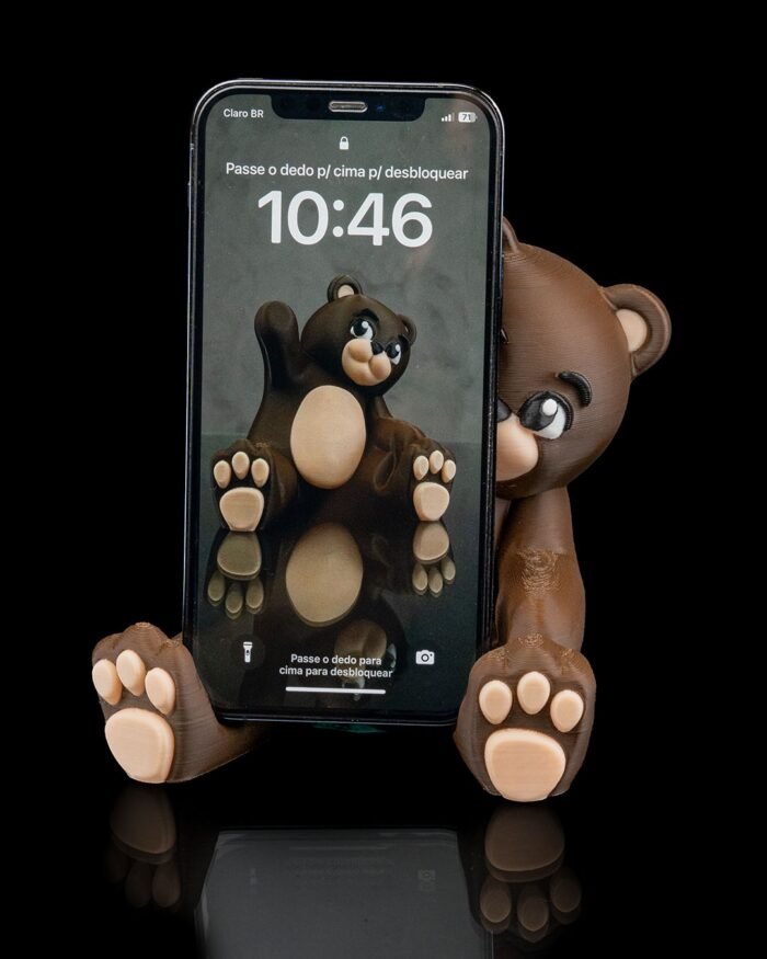 Suporte de celular urso