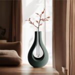 Elysiun – Vaso Decorativo Minimalista com Tubo de Vidro
